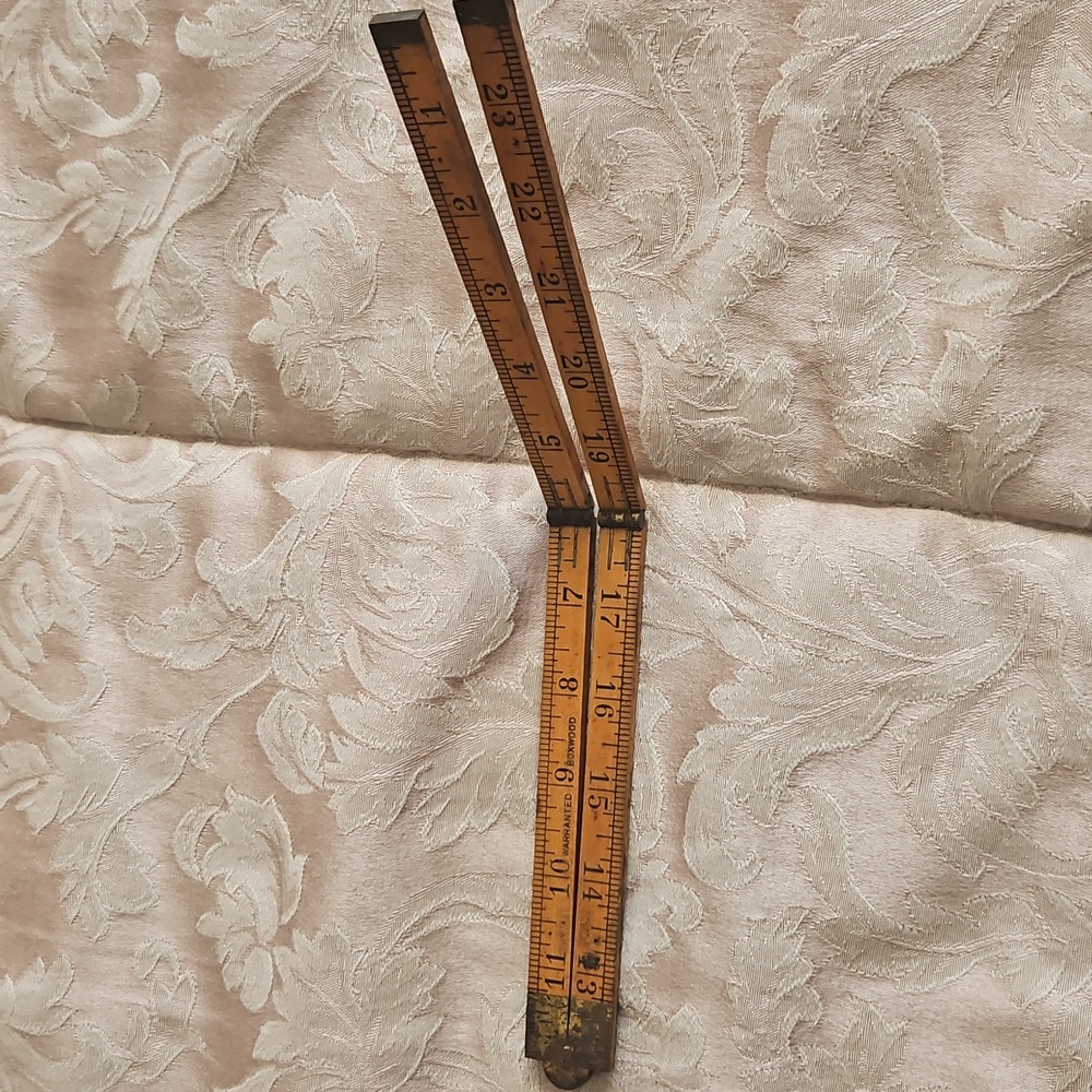 Vtg AmarLite Anaconda & Stanley Wooden Ruler Set - Picture 3 of 14